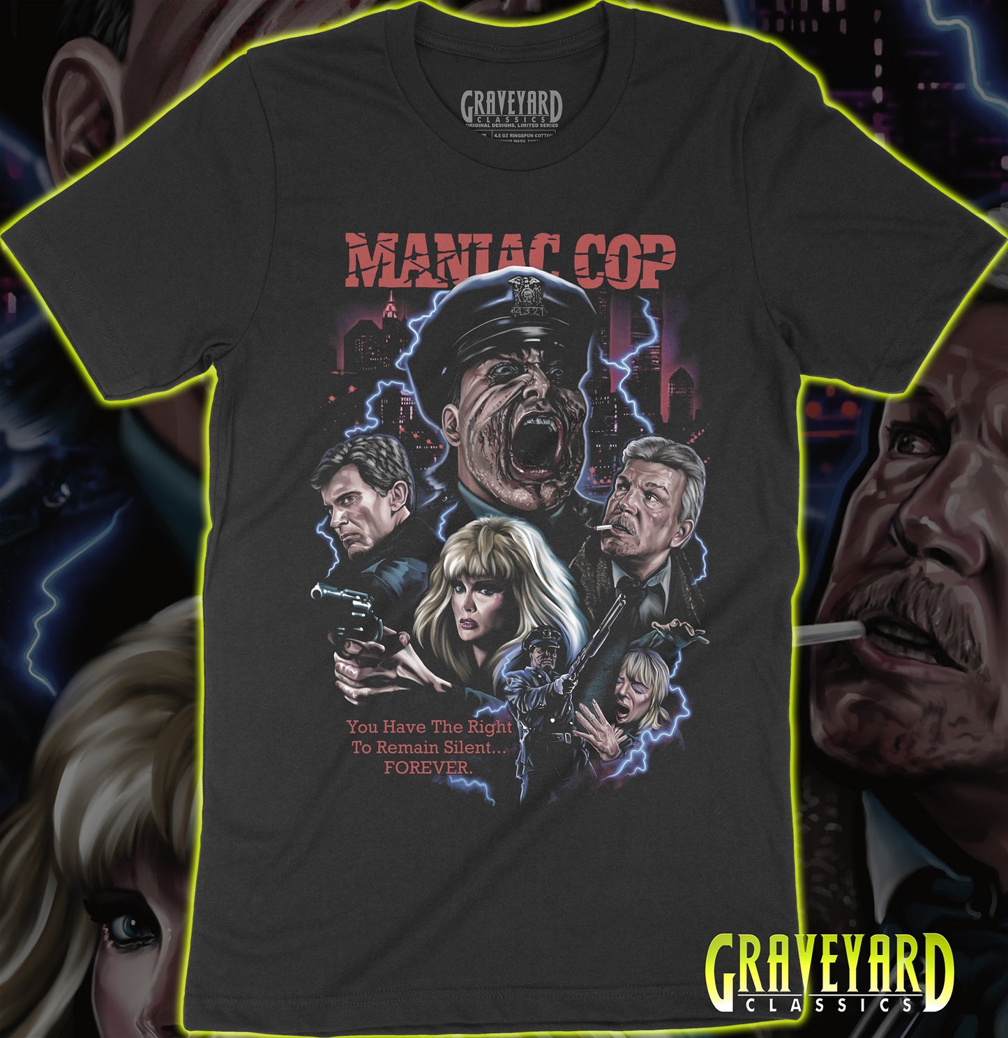 Maniac Cop - Remain Silent Forever T-Shirt