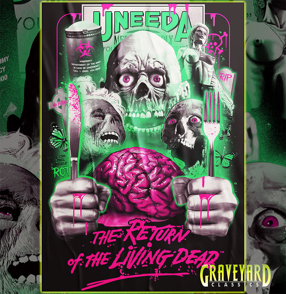 Return of the Living Dead - Brains for Dinner Poster