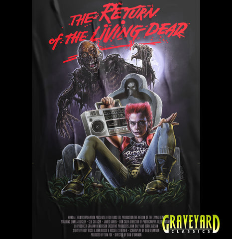Return Of The Living Dead - Graveyard Poster