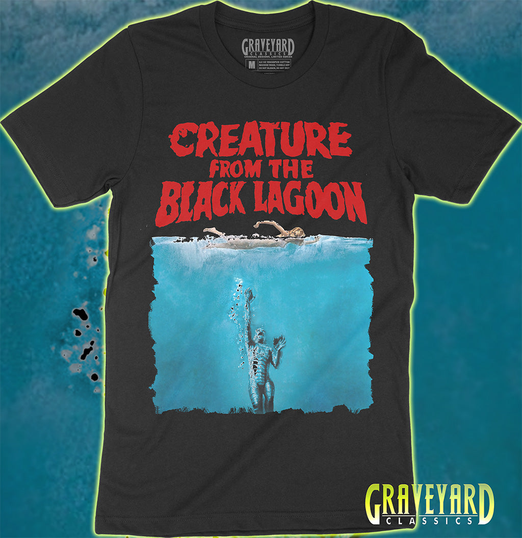 Creature From The Black Lagoon (Jaws Parody) T-Shirt