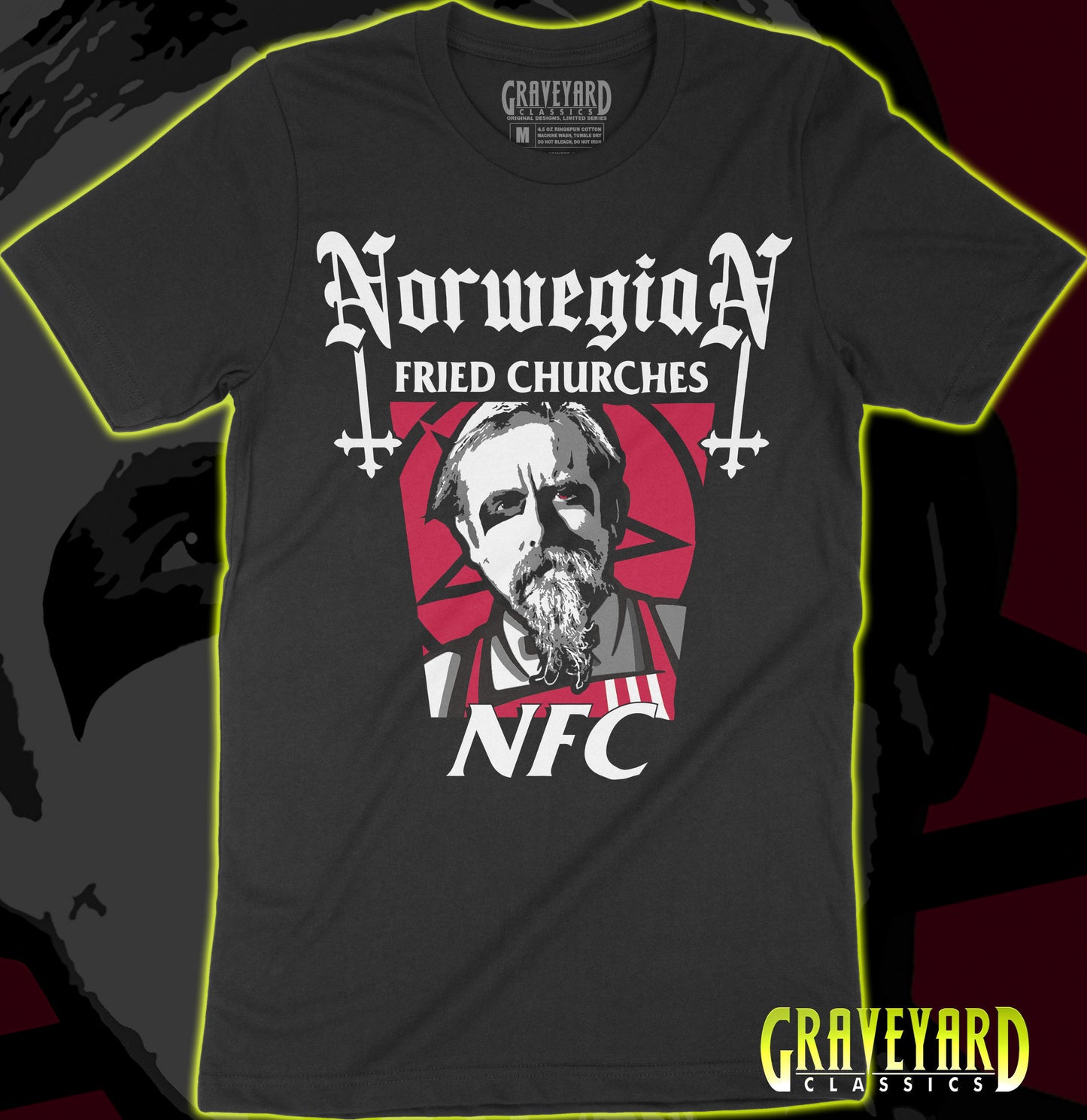 NFC - Norwegian Fried Churches T-shirt